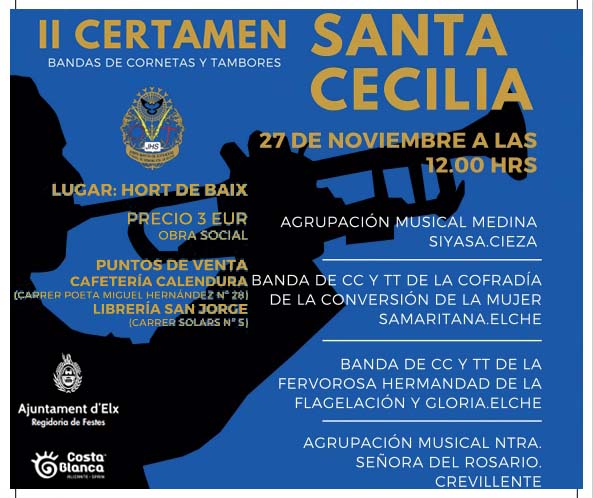 II Certamen de Bandas de Cornetas y Tambores Santa Cecilia de Semana Santa