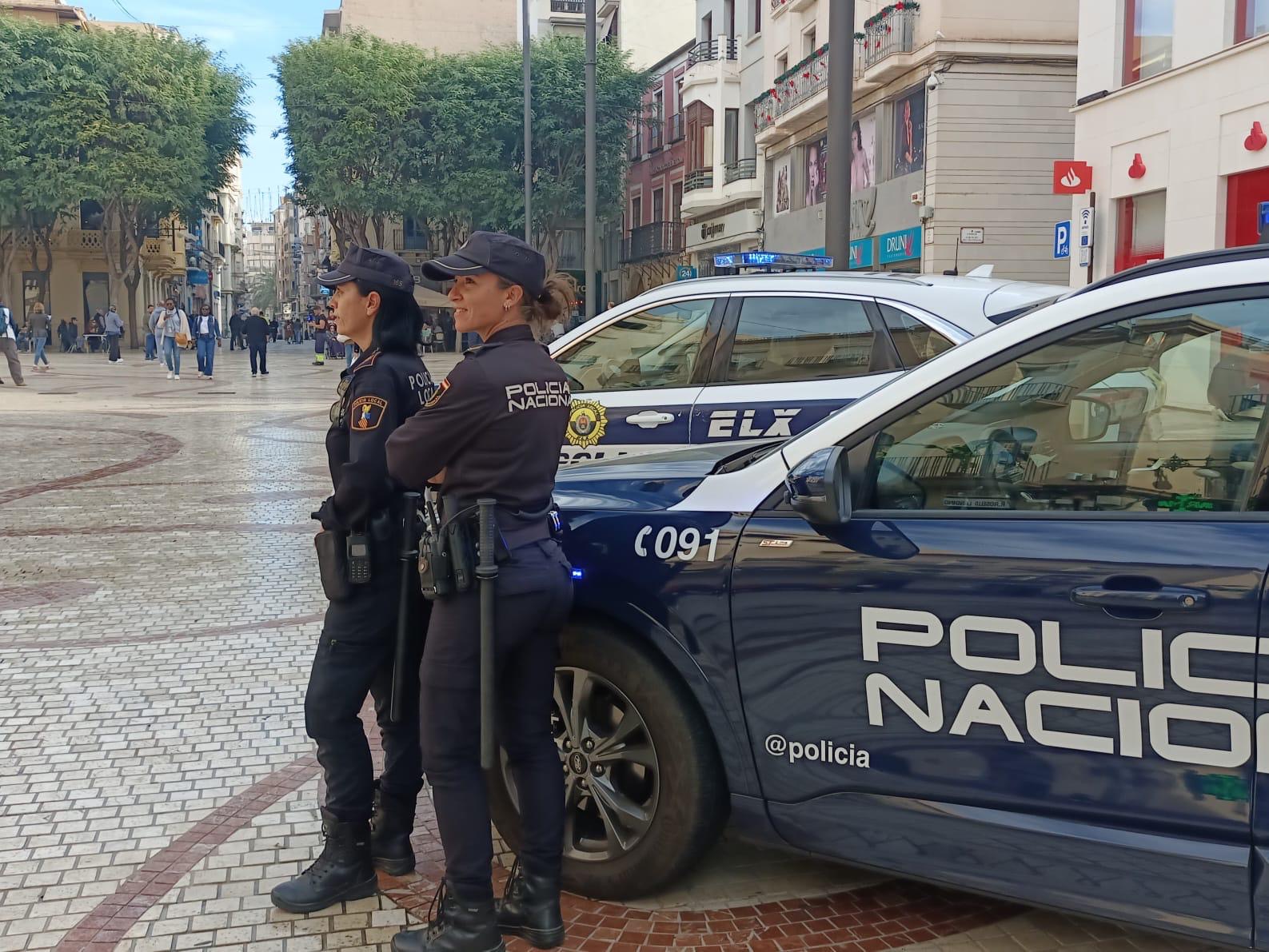 Policía Local de Elche y Policía Nacional