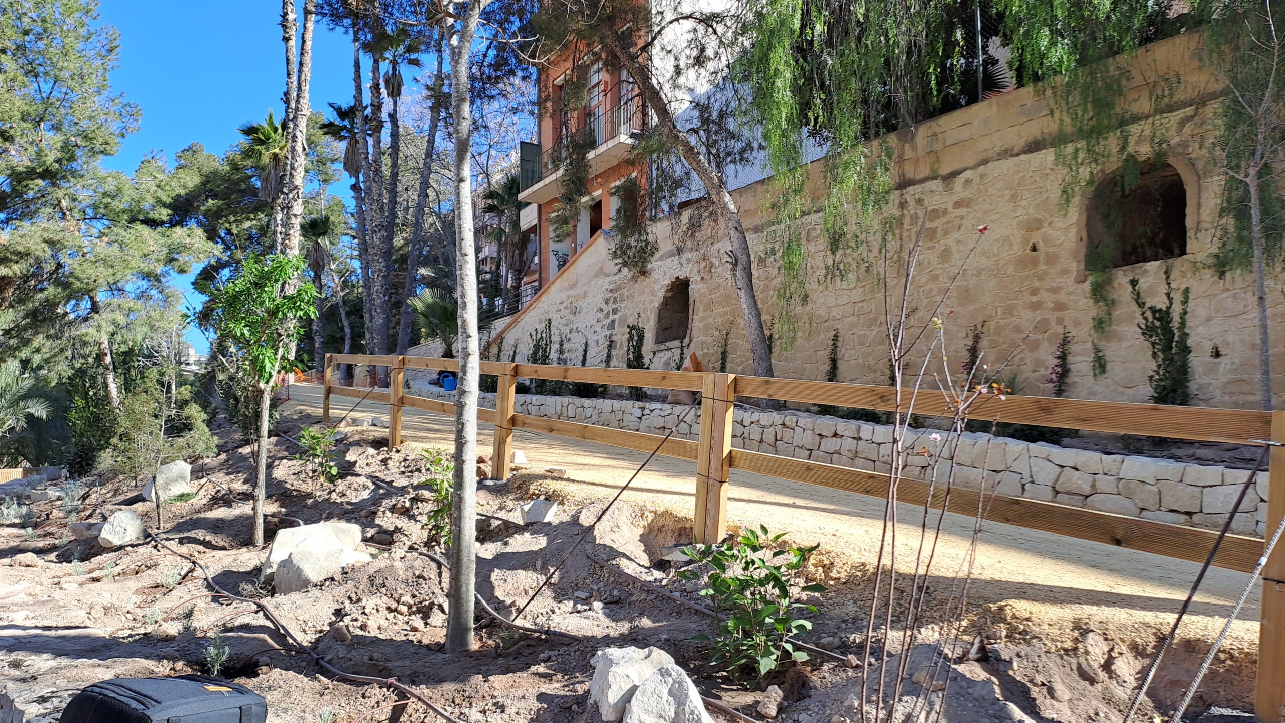 El Ayuntamiento de Elche renueva la ladera del Vinalopó con nueva jardinería LED y un ascensor para mejorar la accesibilidad y convertirla en un pulmón verde para la ciudad