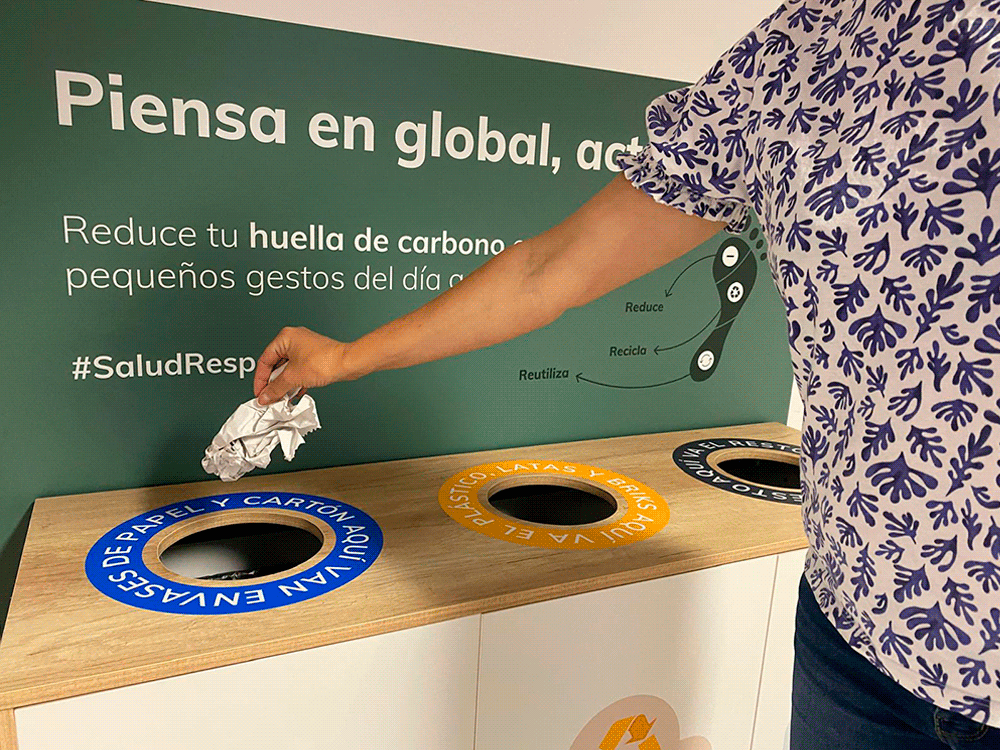 El Hospital Universitario del Vinalopó apuesta por la sostenibilidad con nuevos puntos de reciclaje
