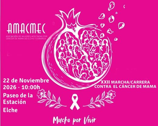 XXII Carrera contra el cáncer de mama de AMACMEC